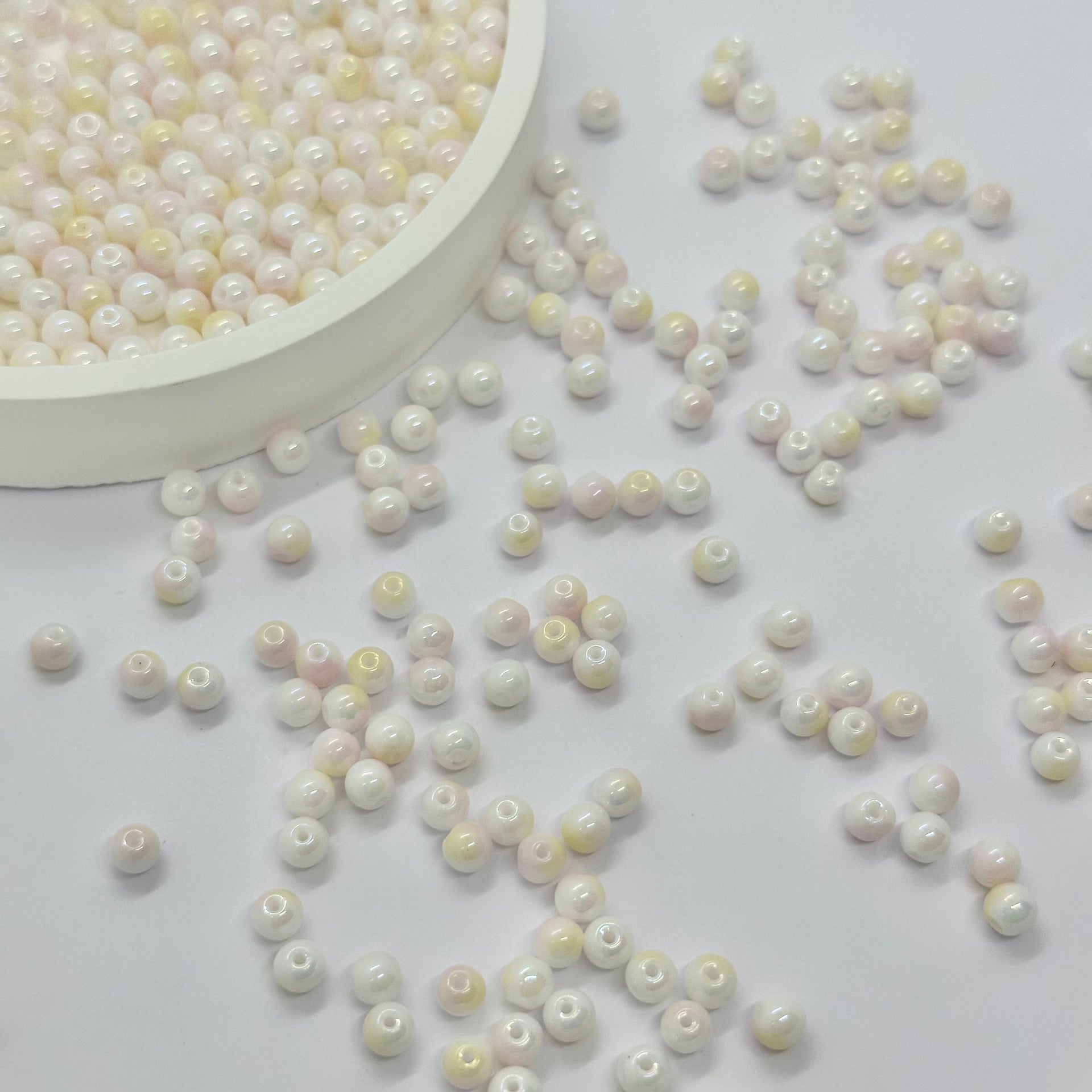 Cuentas AB: Cuentas de colores mezclados de 4 mm