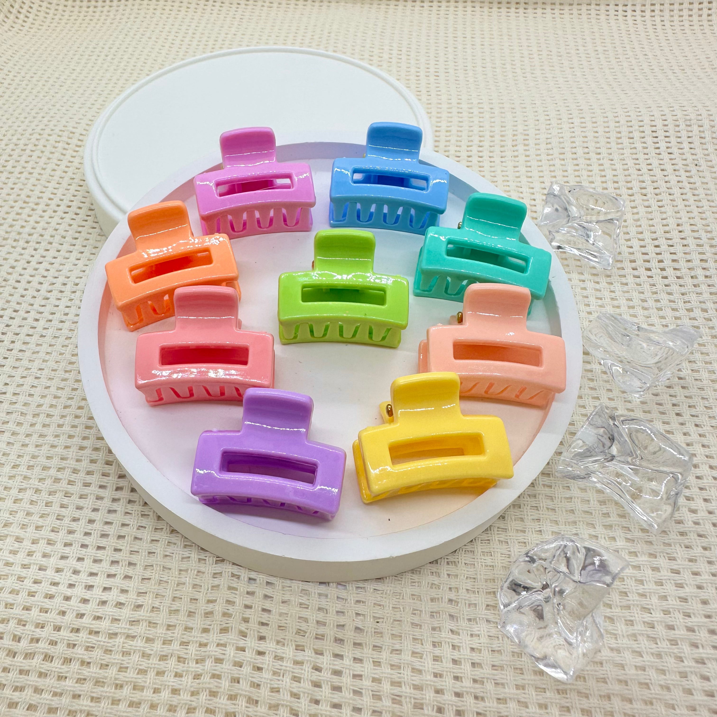 Mini pinzas: Garra rectangular arcoíris