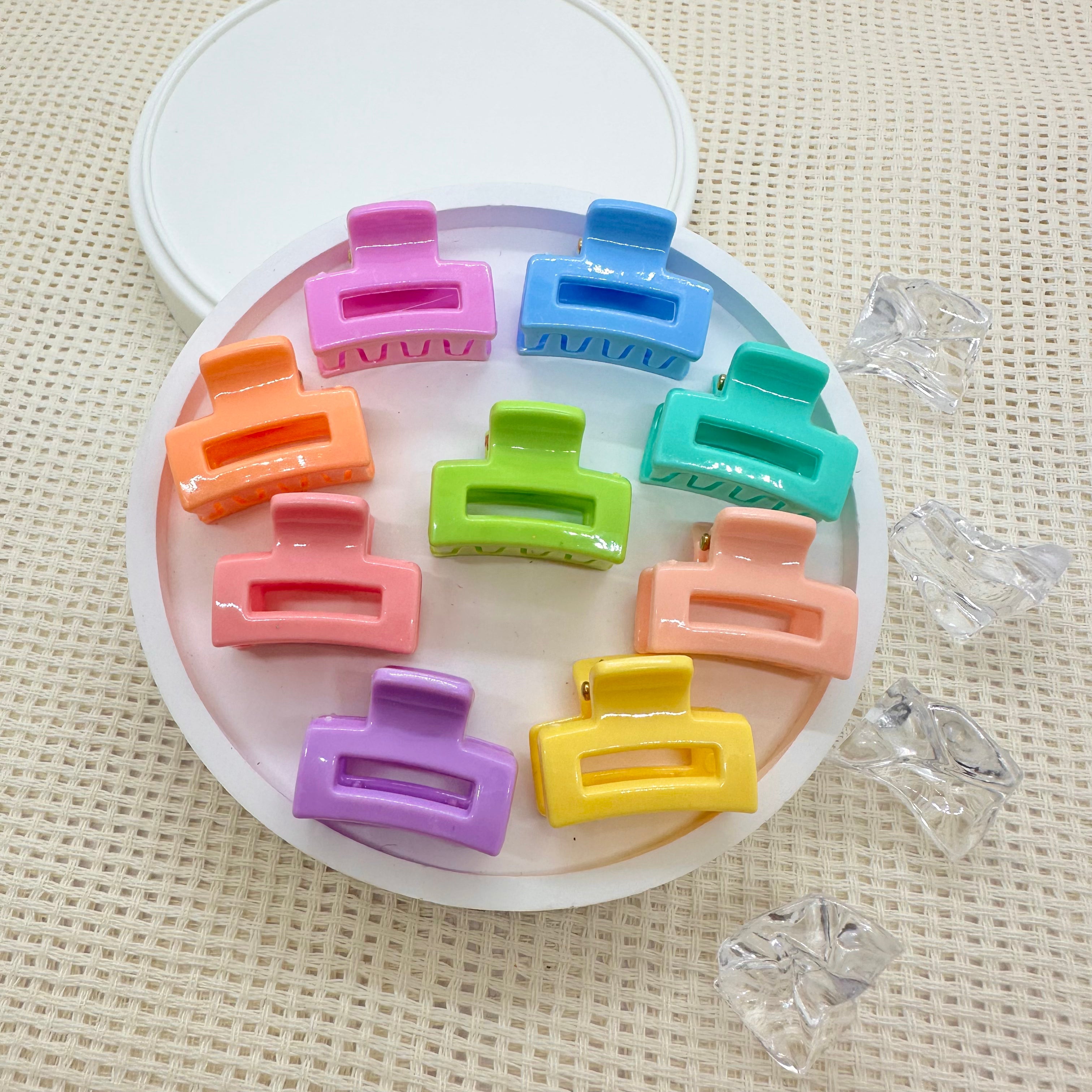 Mini pinzas: Garra rectangular arcoíris