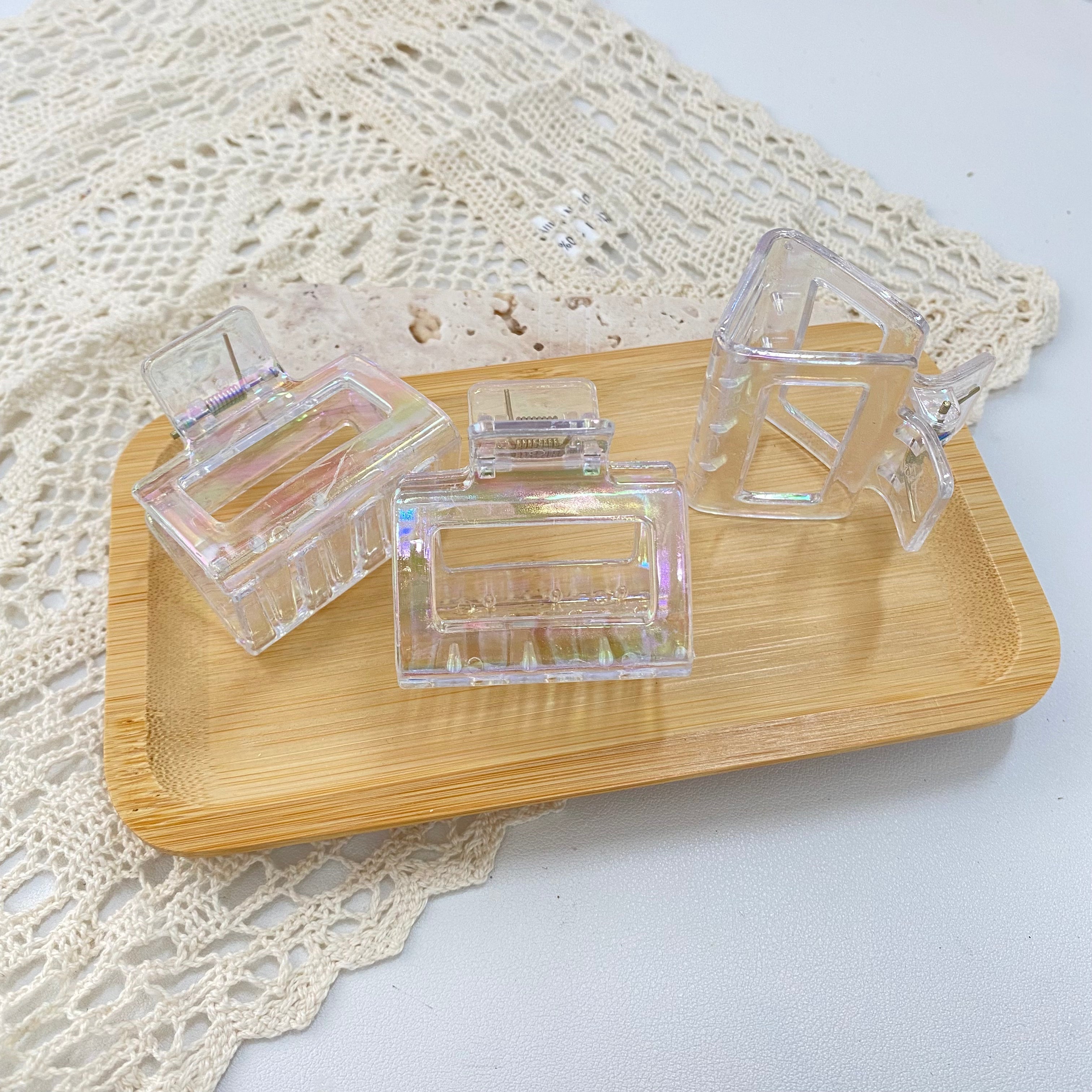 Pinza transparente: Mini rectangular